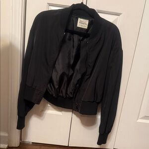 Ashley By 26 International Classic Black Bomber Jacket